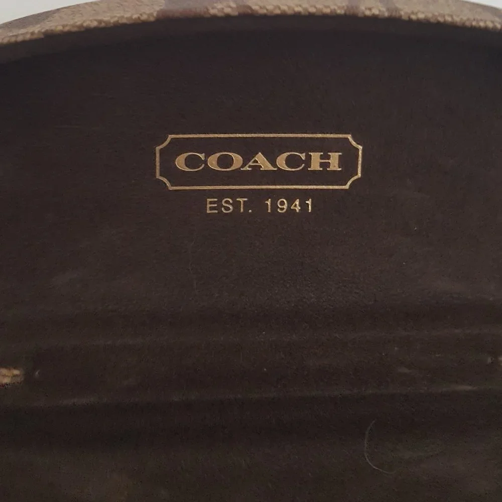 COPY - Coach Signature Clam Shell Sunglasses Glasses Hard Case Holder